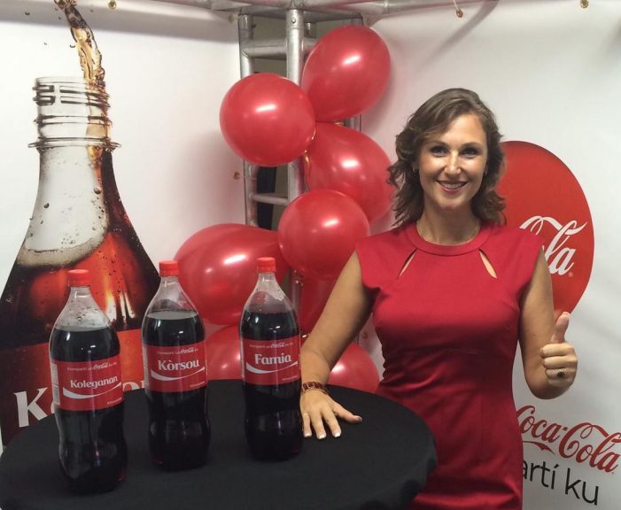 interview powervrouwen Coca-Cola Curacao Mythe Verhulst als pr-dame