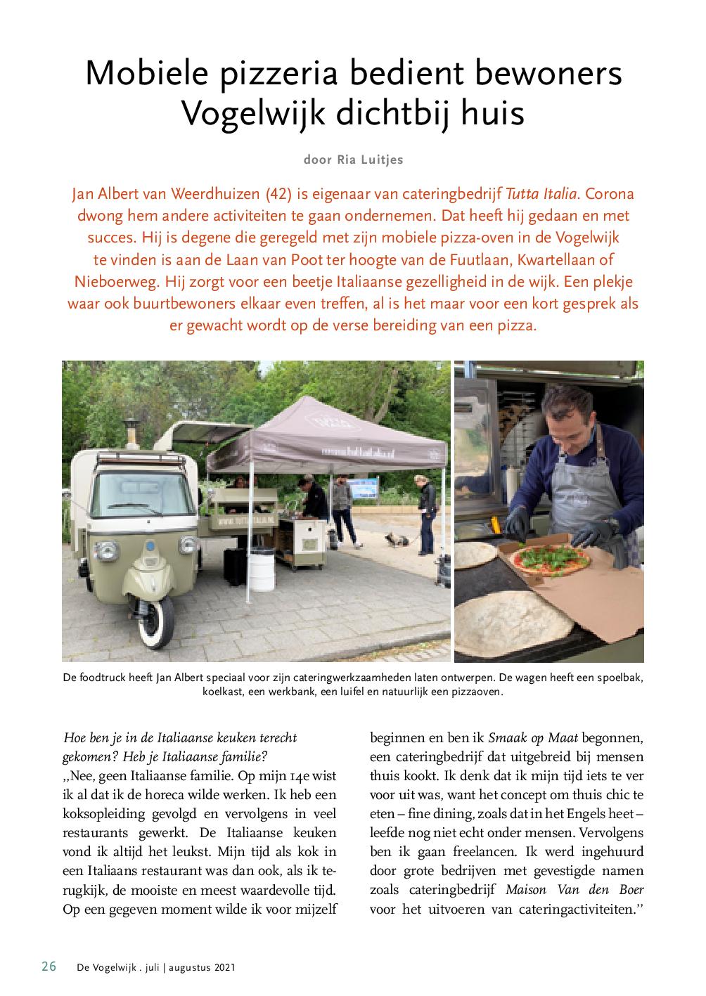 interview foodtruck Vogelwijk