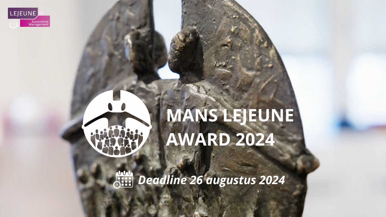 Duurzaamheid - Ter gelegenheid van haar 60-jarig bestaan organiseert Lejeune Association Management de Mans Lejeune Award (MLA).